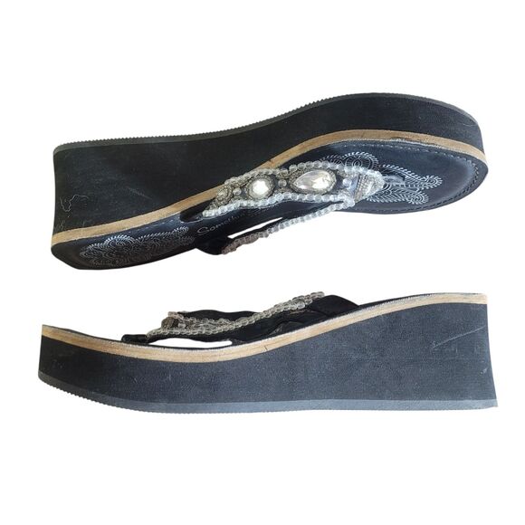Skechers Somethin Else Beaded Chunky Platform Sandals Womens 9 (approximate) Y2K - Picture 7 of 11